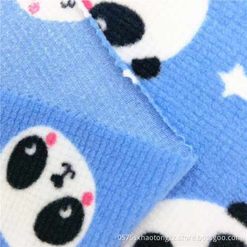 Polyester Spandex Cartoon Polar Fleece Baby Fabrics